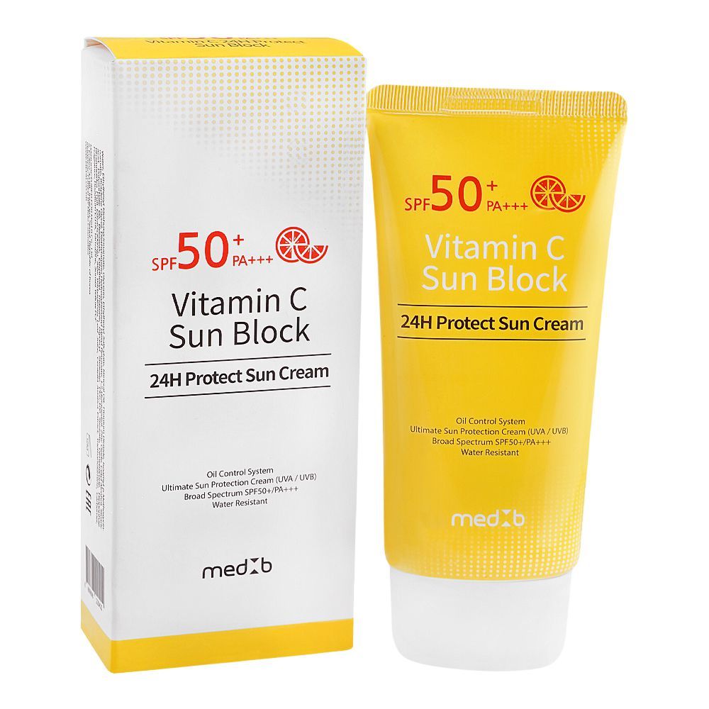 MEDB Vitamin C Sun Block – 24 Hrs Protection, SPF50+ PA+++ (70ml)