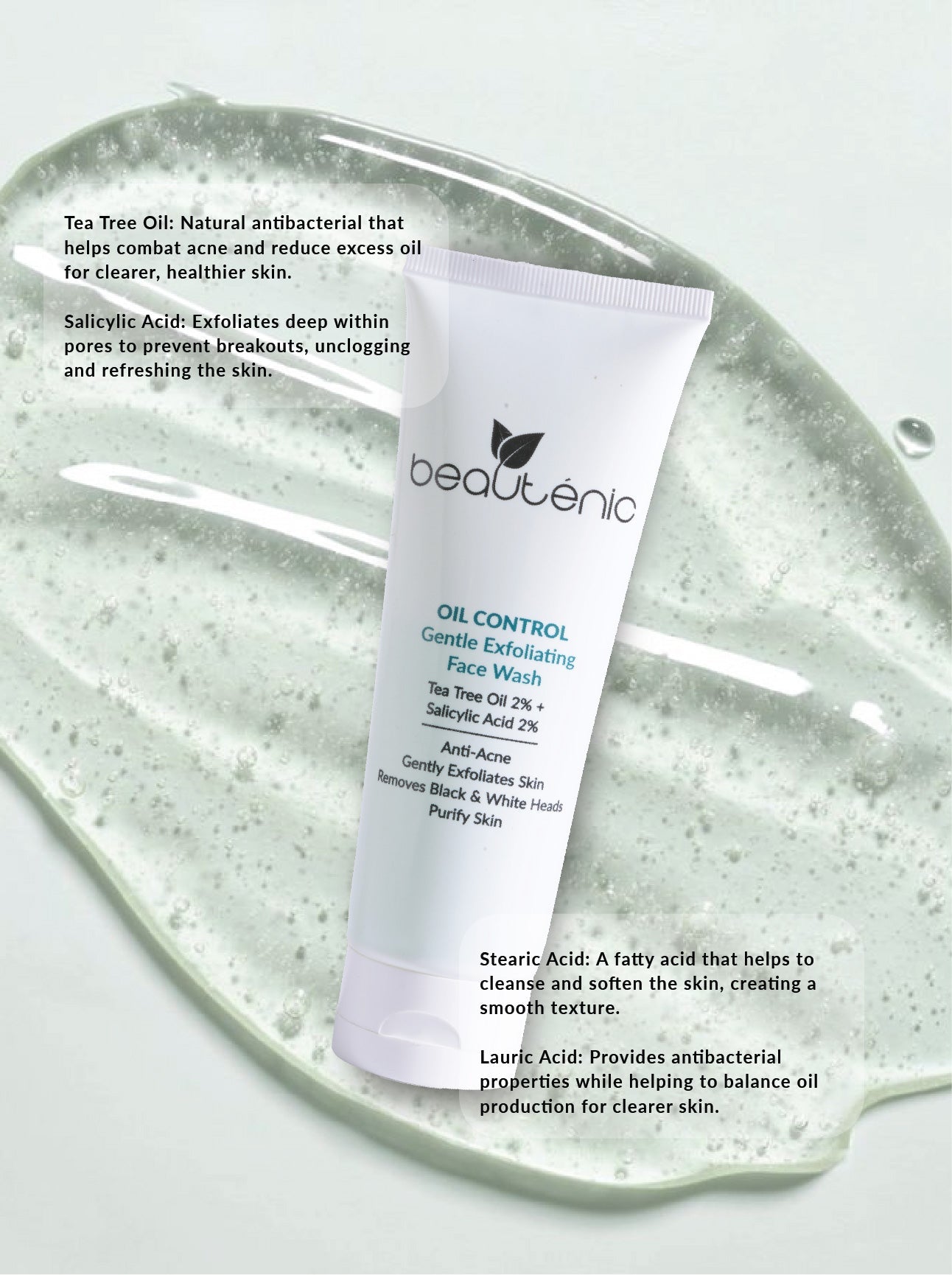 Oil Control Facewash – With Tea Tree Oil & 2% Salicylic Acid