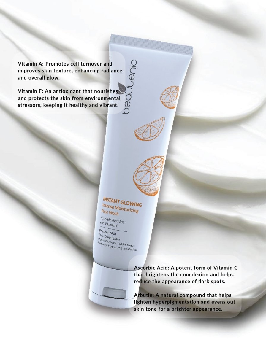 Instant Glowing Facewash (Vitamin C and E)