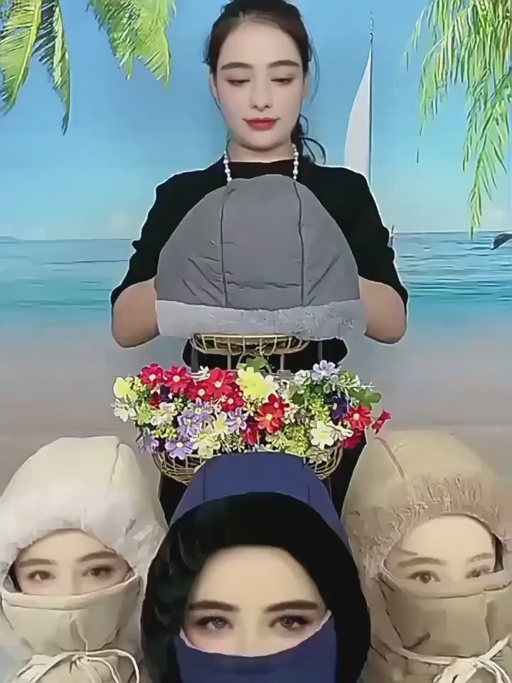 Winter Trapper Trooper Hat — Windproof Thermal Hat with Ear Flaps & Face Mask